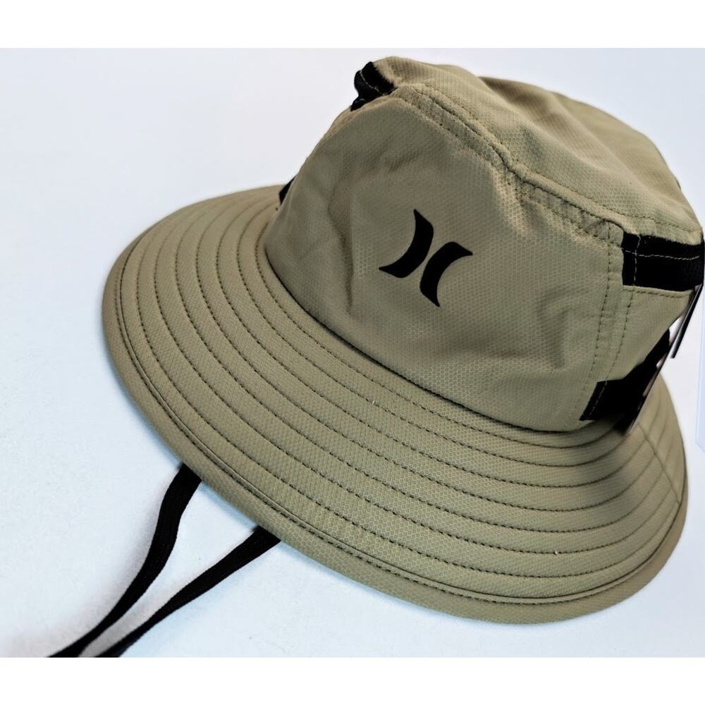 Hurley Tan Bucket Hat with Black Logo